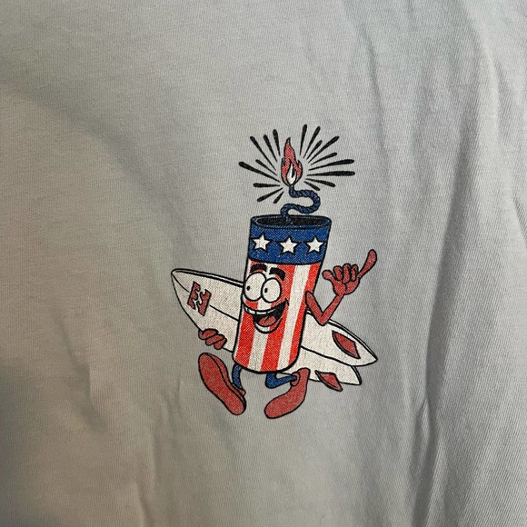 Billabong 4th of July Firecracker T-Shirt size S Core Fit - Picture 4 of 5